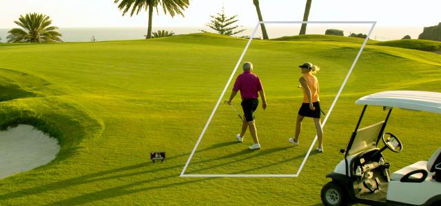 Couple Playing Golf